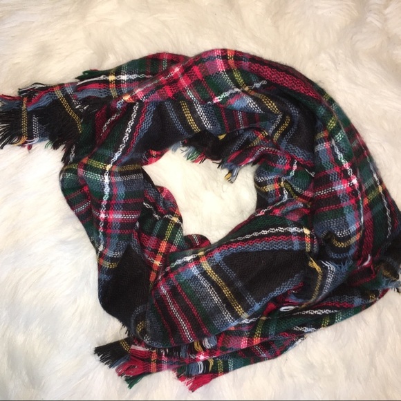 Tartan oversized plaid blanket scarf -Fall/Winter - Picture 2 of 4